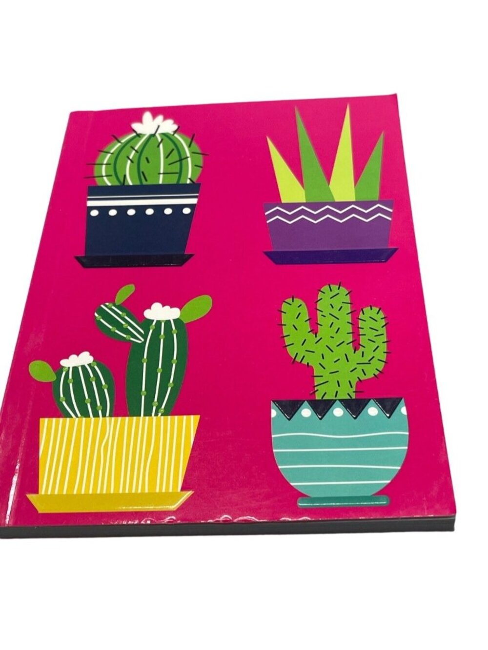 notebook 5x7" Cactus pink line paper journal READ